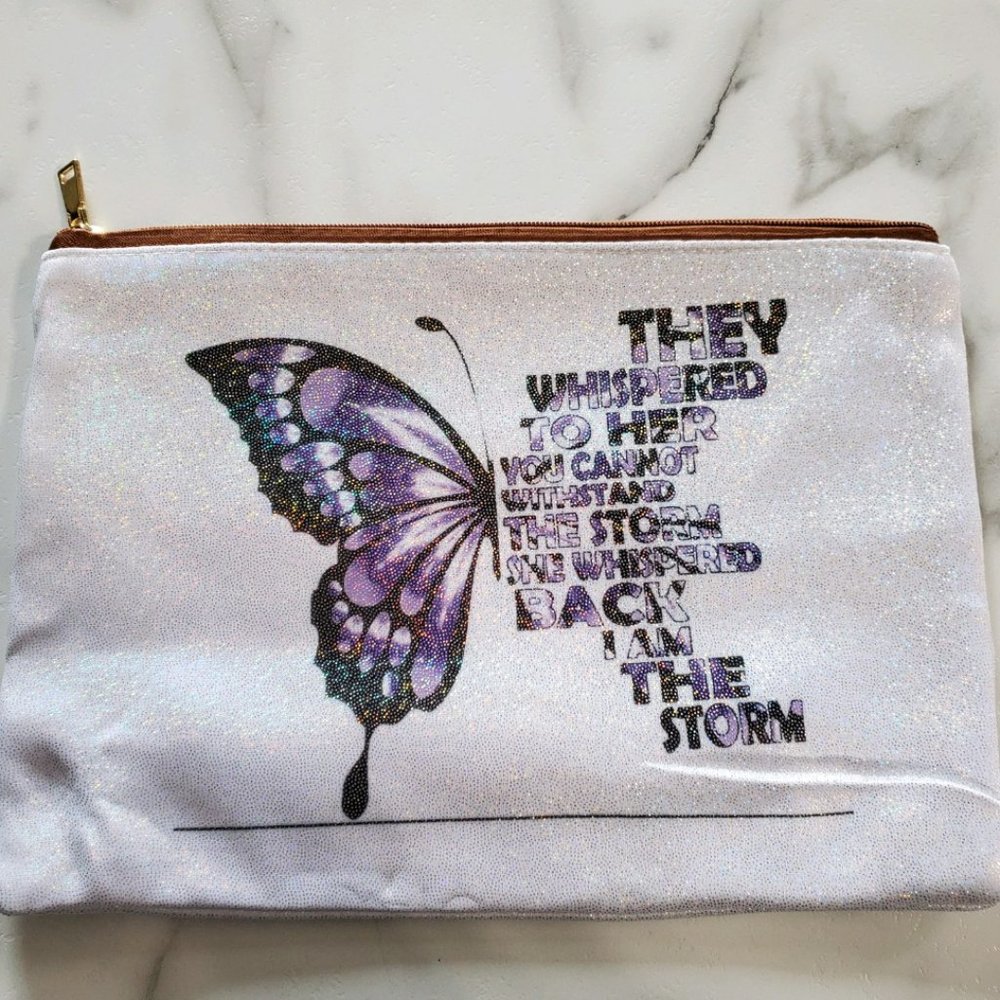 I am the Storm Makeup Bag